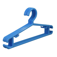 Factory directly blue durable plastic children hanger for drying and wet clothes